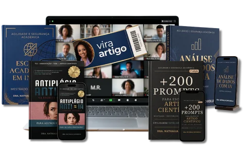 Assento VIP: imersão Vira Artigo ao vivo mais os ebooks bônus (Escrita em Inglês, Análise de Dados, Antiplágio e +200 Prompts para Artigo Científico)